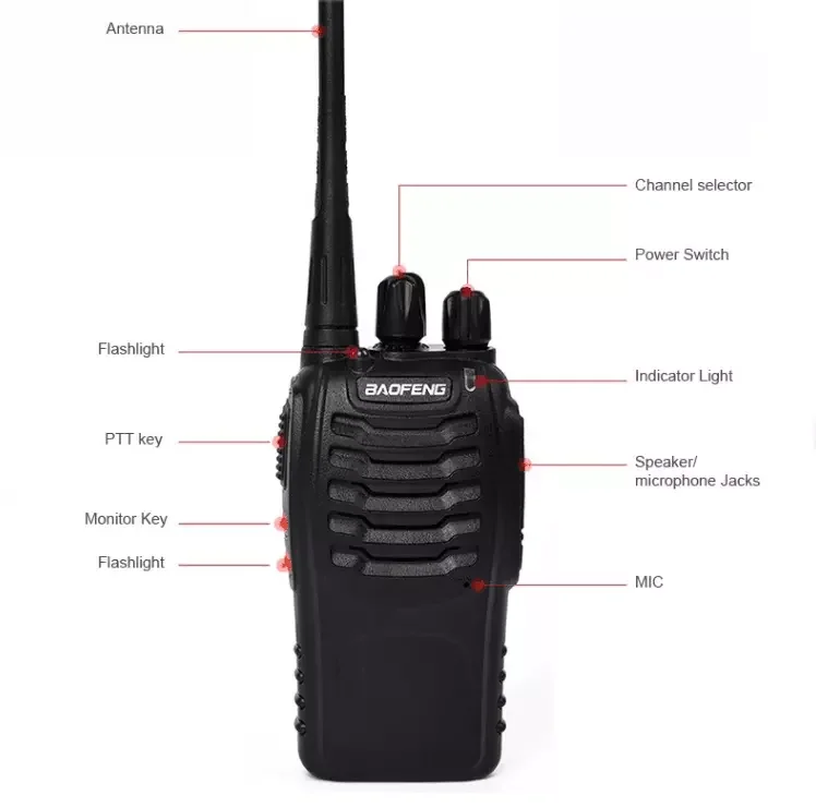 Hot sale walkie talkie baofeng bf 888s UHF 400-470MHz baofeng 888s walkie talkie
