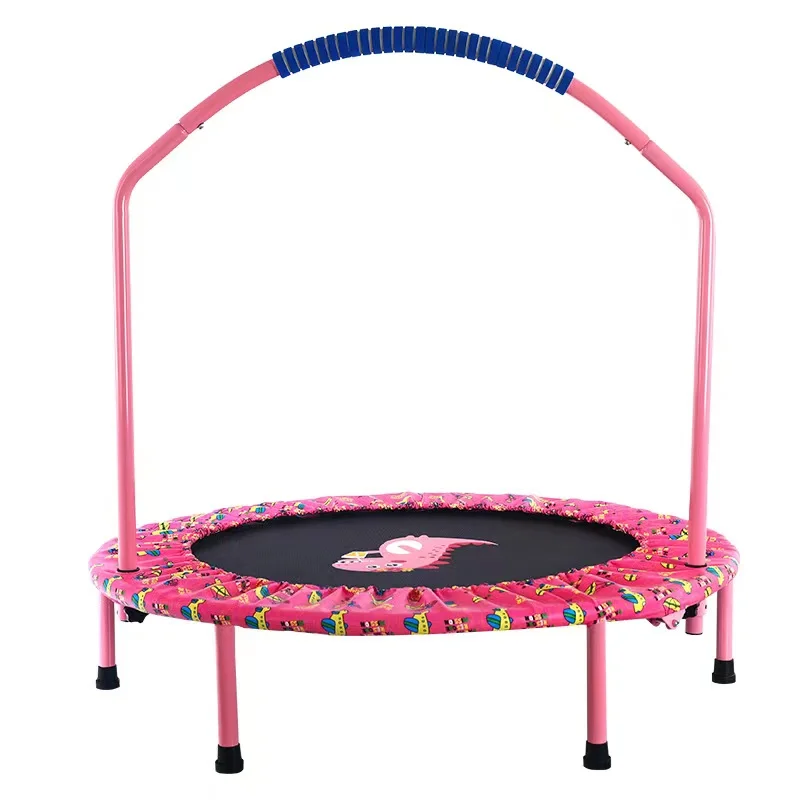 Children different patterns mini fitness trampoline foldable single cheap kids spring trampoline for sale