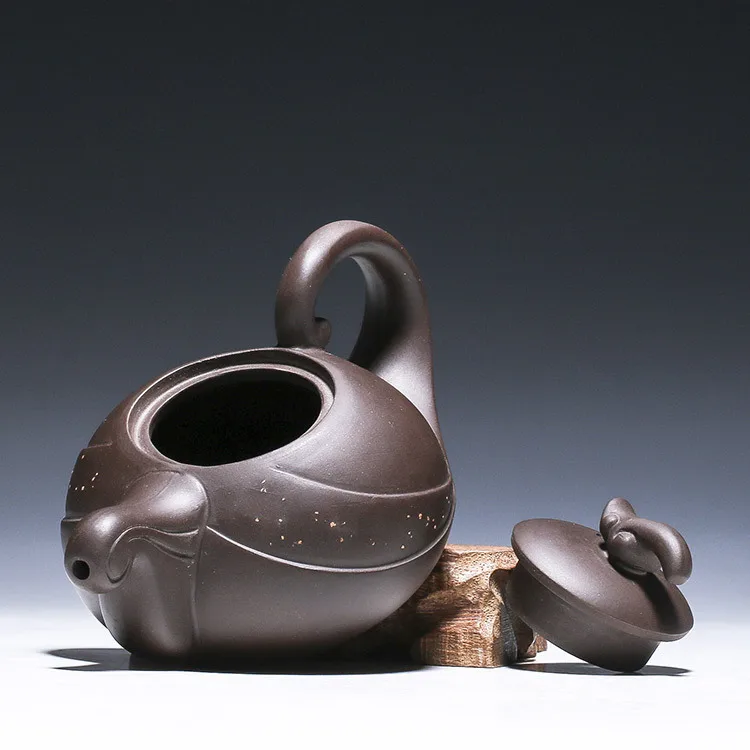 China purple sand culture 190ml yixing purple tea pot clay raw mineral purple pot teapot