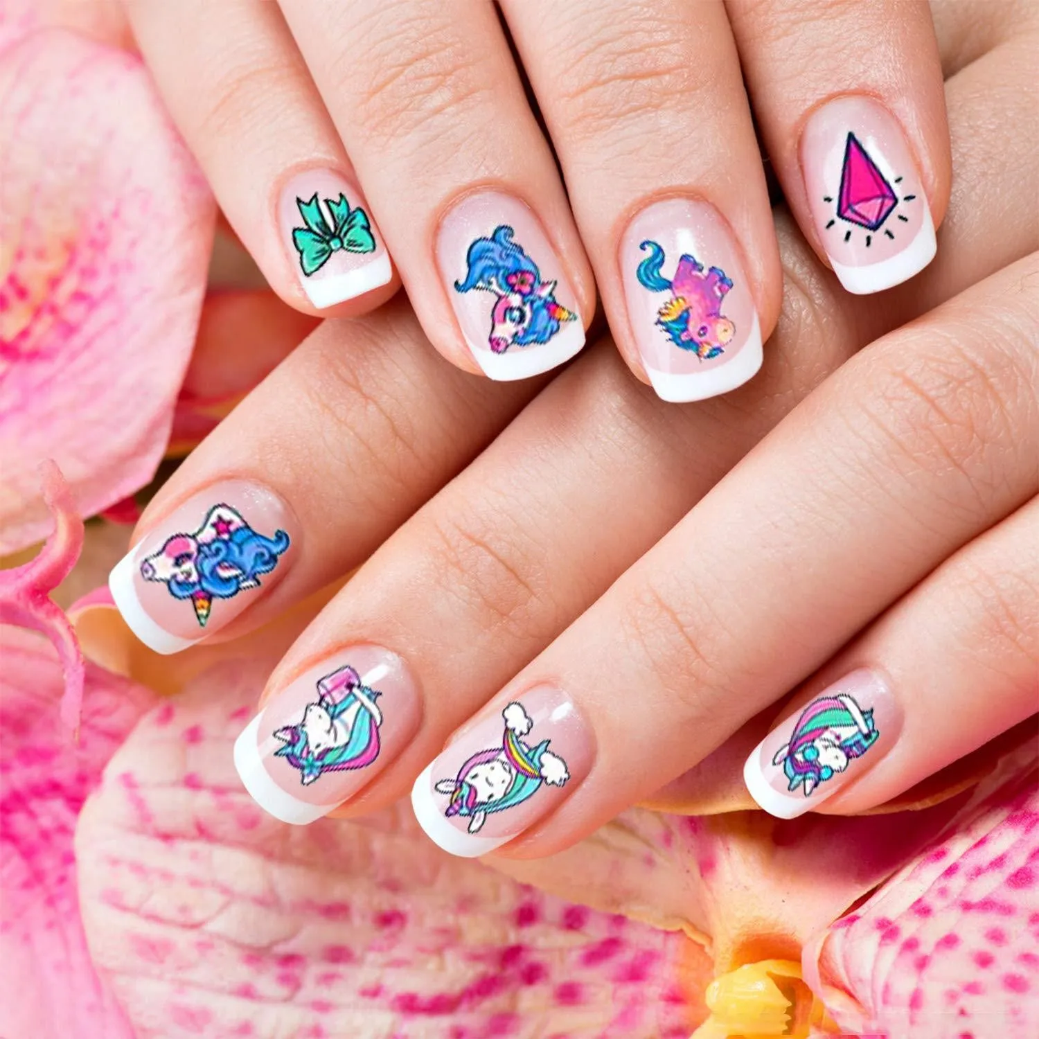 Attractive Price New Type Diy Gifts Art Designer Nail Stickers Non Toxic 2d Nail Stickers For Kids