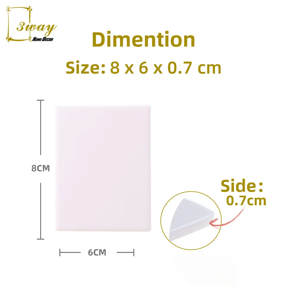 Heat Transfer 6X8cm square shape sublimation fridge magnet black tile magnet with custom designs