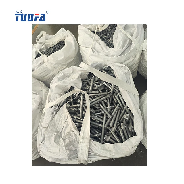 5/8*14 inch  double head bolt hot-dip galvanized double end rods threaded fasteners high quality