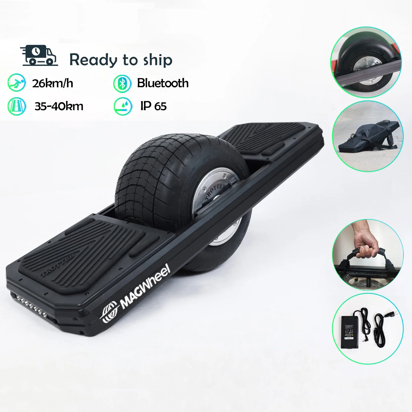 newest 1000W pint one wheeler self balancing one wheel unicycle max speed 26km/h onewheel balance board