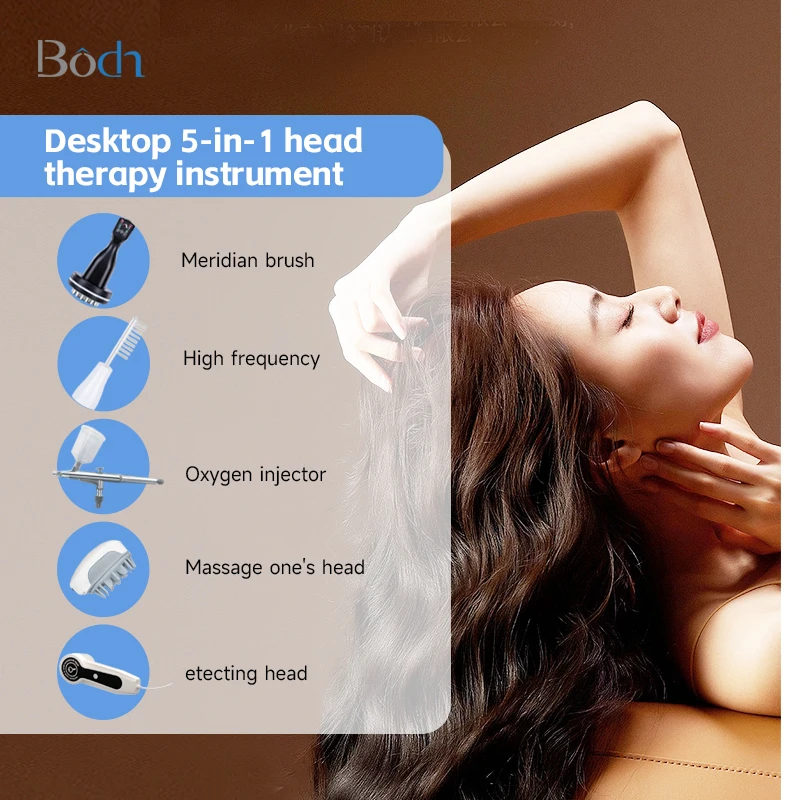 Portable Desktop 5 In 1 Hair Scalp Analyzer Hair Growth Machine Hair Care Treatment Regrowth Machine