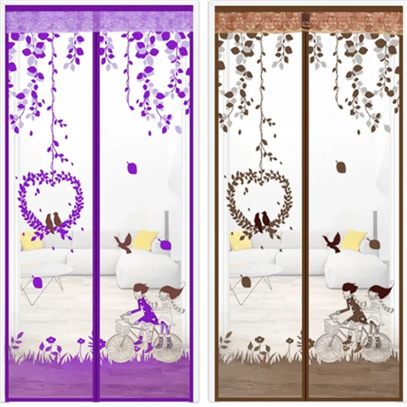Wholesale magnetic door fiberglass mesh screen curtain OEM Brand door curtains