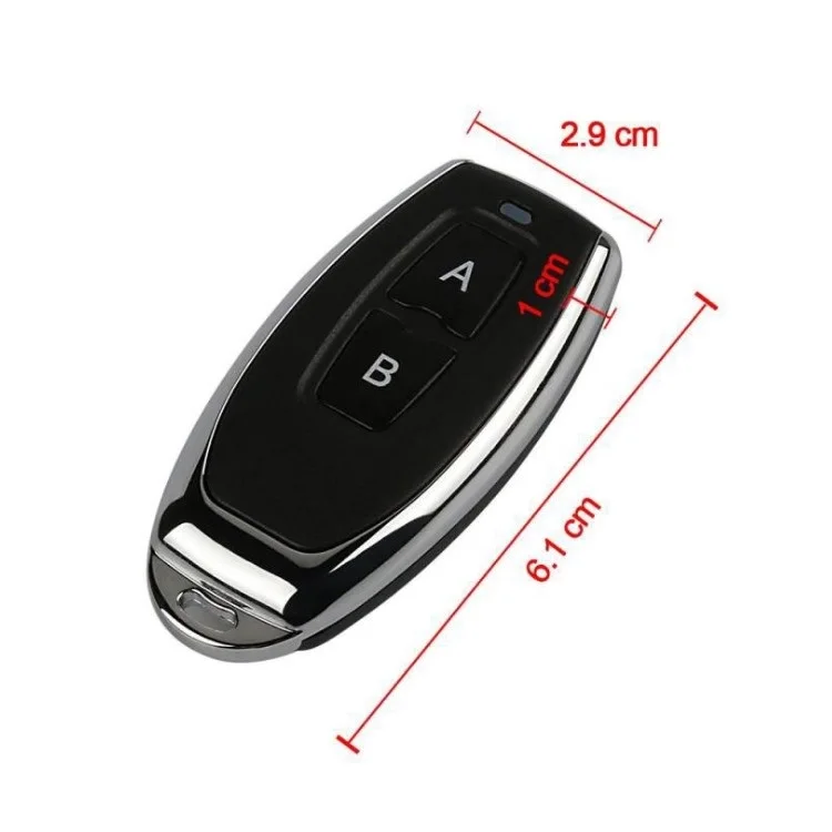 min size 433MHZ EV1527 learning code 2 button wireless remote control
