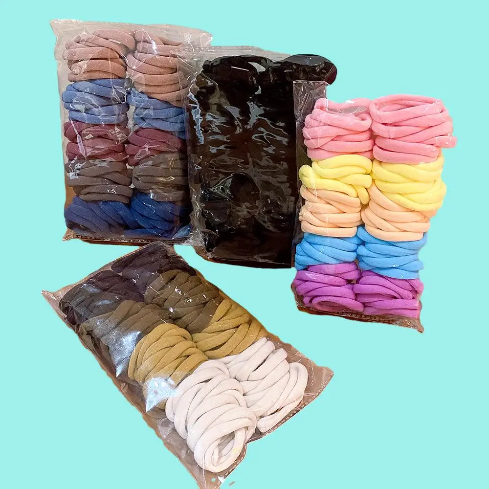 RSB 5cm Hair Tie Colourful Hair Tie No Damage Spandex Nylon Elastic Hair Tie