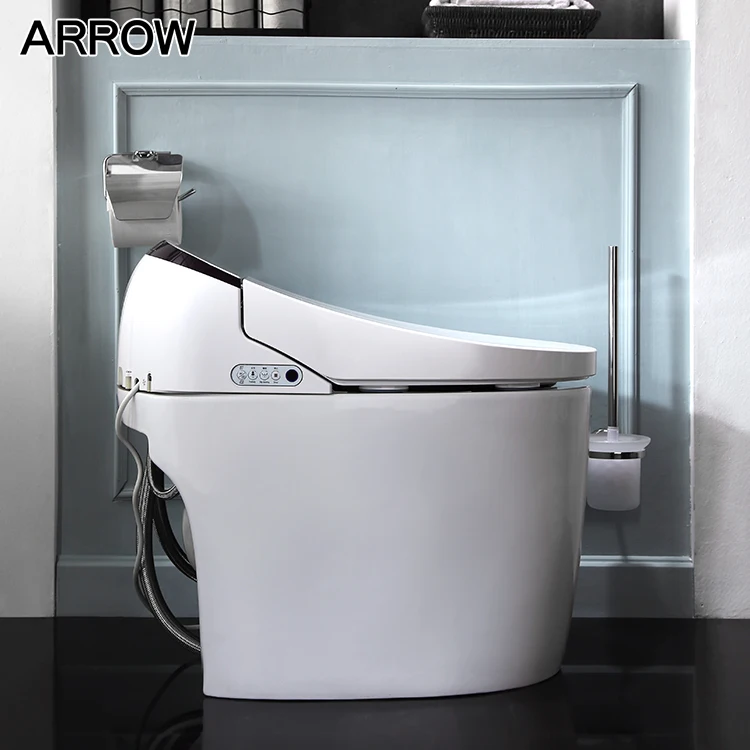 Automatic Flushing One Piece Tankless Intelligent Smart Toilet