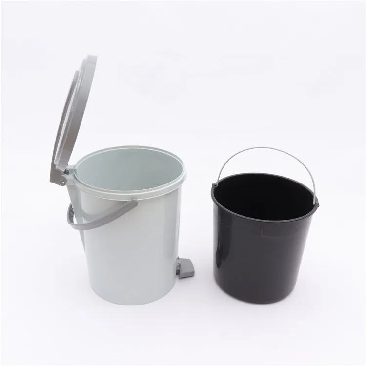 
AOY LJT-158/LJT-159 small size plastic dustbin, Portable foot pedal apartment/toilet dustbin 