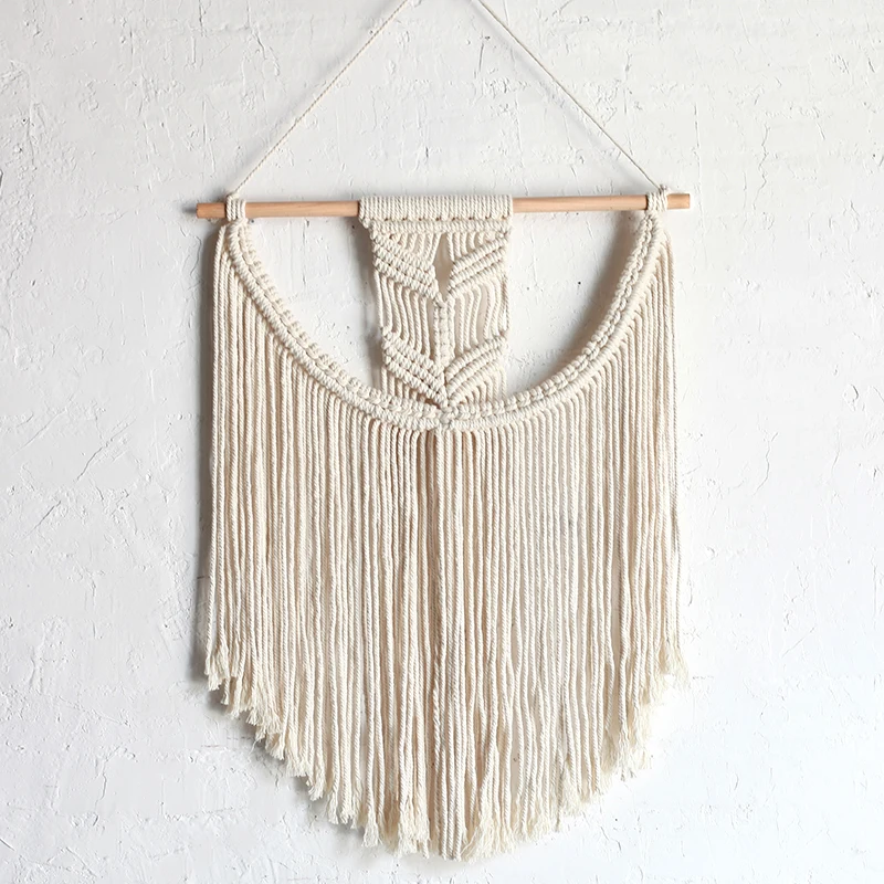 Cotton boho theme macrame Wall Decoration Macrame Woven Fabric wall art Hanging Tapestry