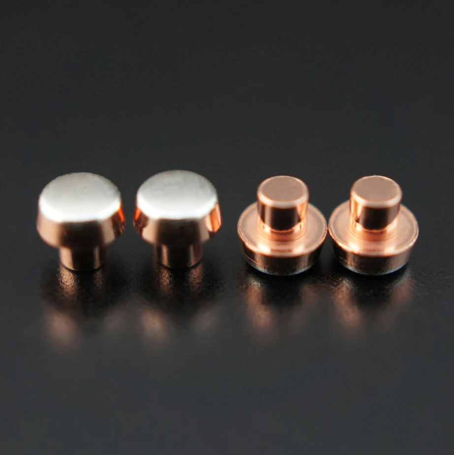 electrical bimetal rivet contact metal silver copper rivet contact