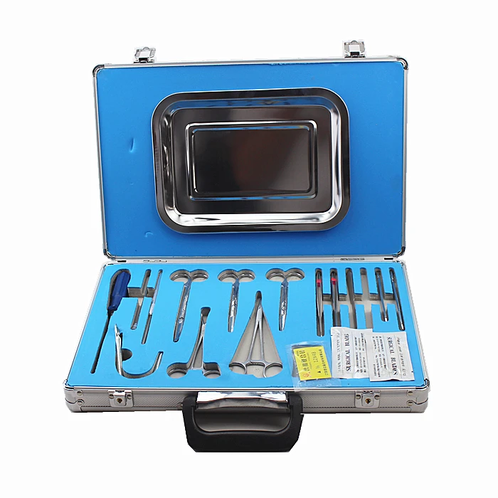 
high quality veterinary full set Small animal surgery instrument box 