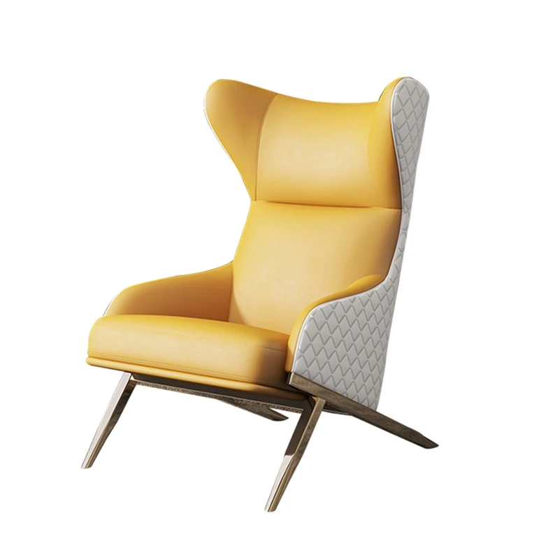 Современный ленивый диван-стул 2021, домашняя мебель, поролоновый диван, скандинавский диван для гостиной, светлый роскошный кожаный диван