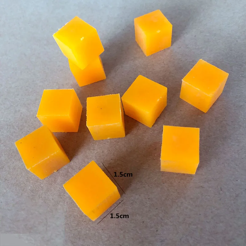 Simulation Fruit Mango cubes kiwi cubes