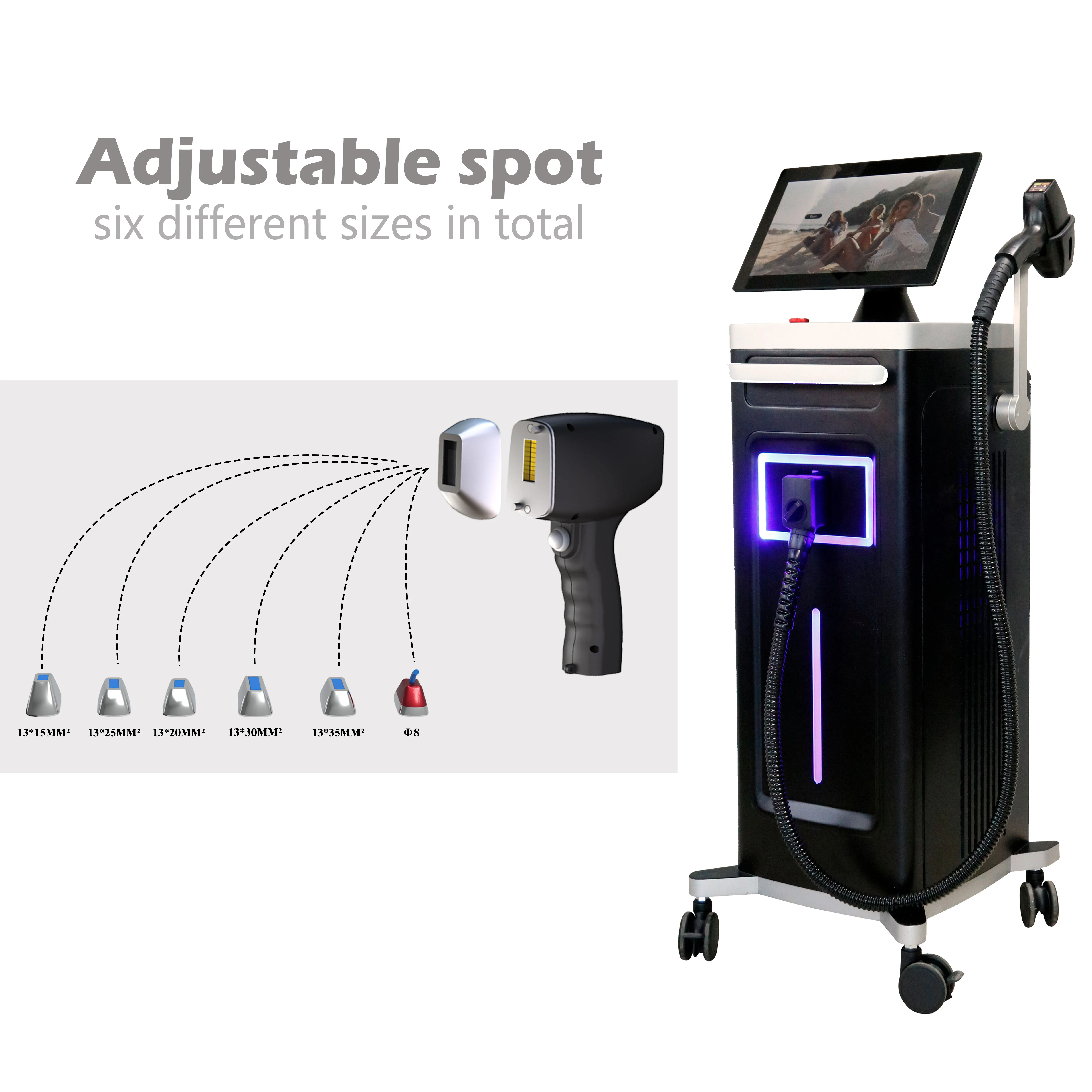 KM LASER Commercial 808nm 755 Medical CE diode 1064nm diode laser hair removal permanent hair removal