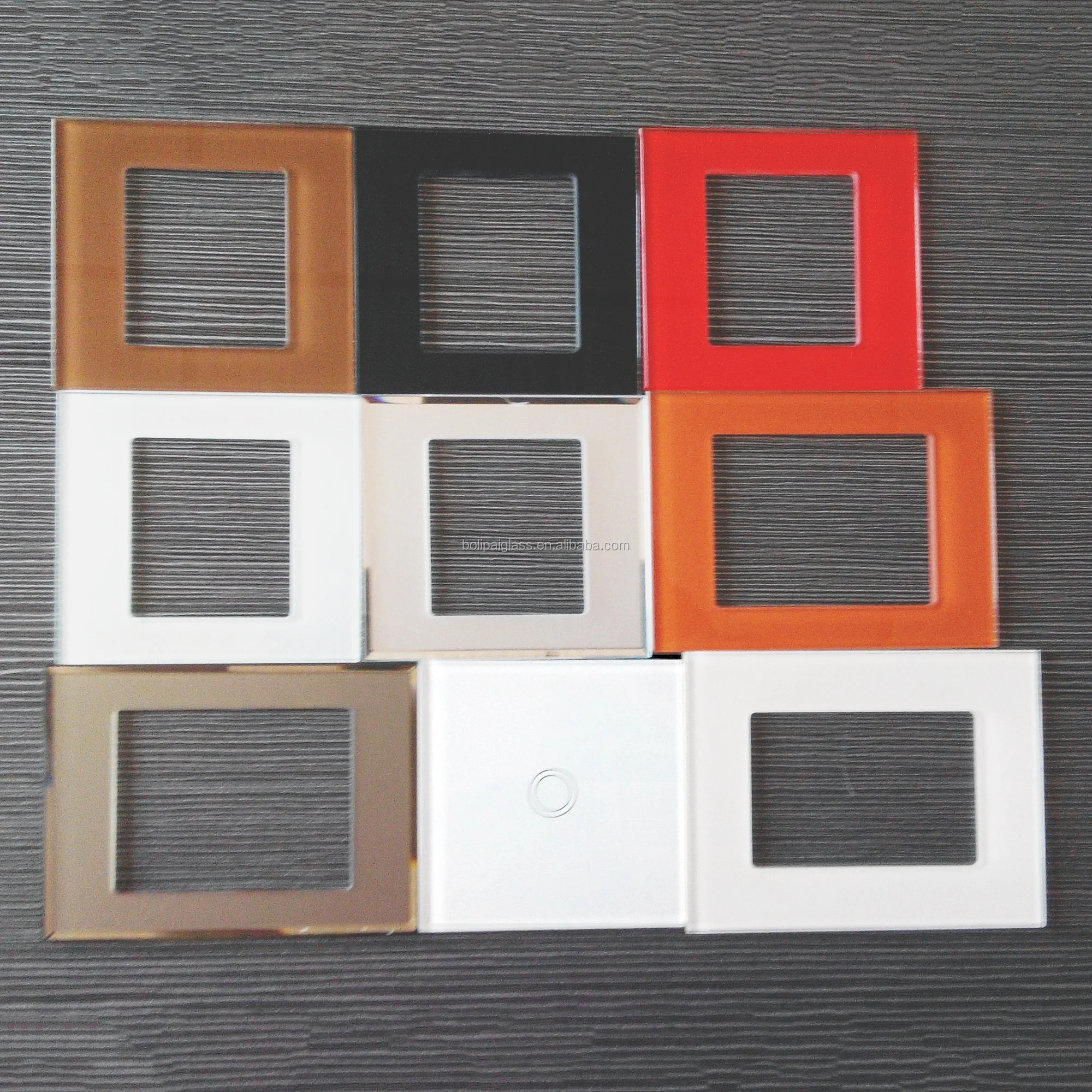 China Glass Switch panel,tempered glass wall switched socket for sale