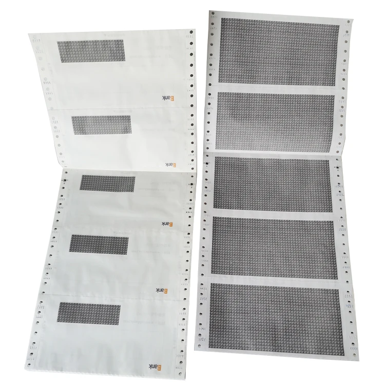 NCR Carbonless Continuous Paper For Personal Confidential Envelope Pin Mailer