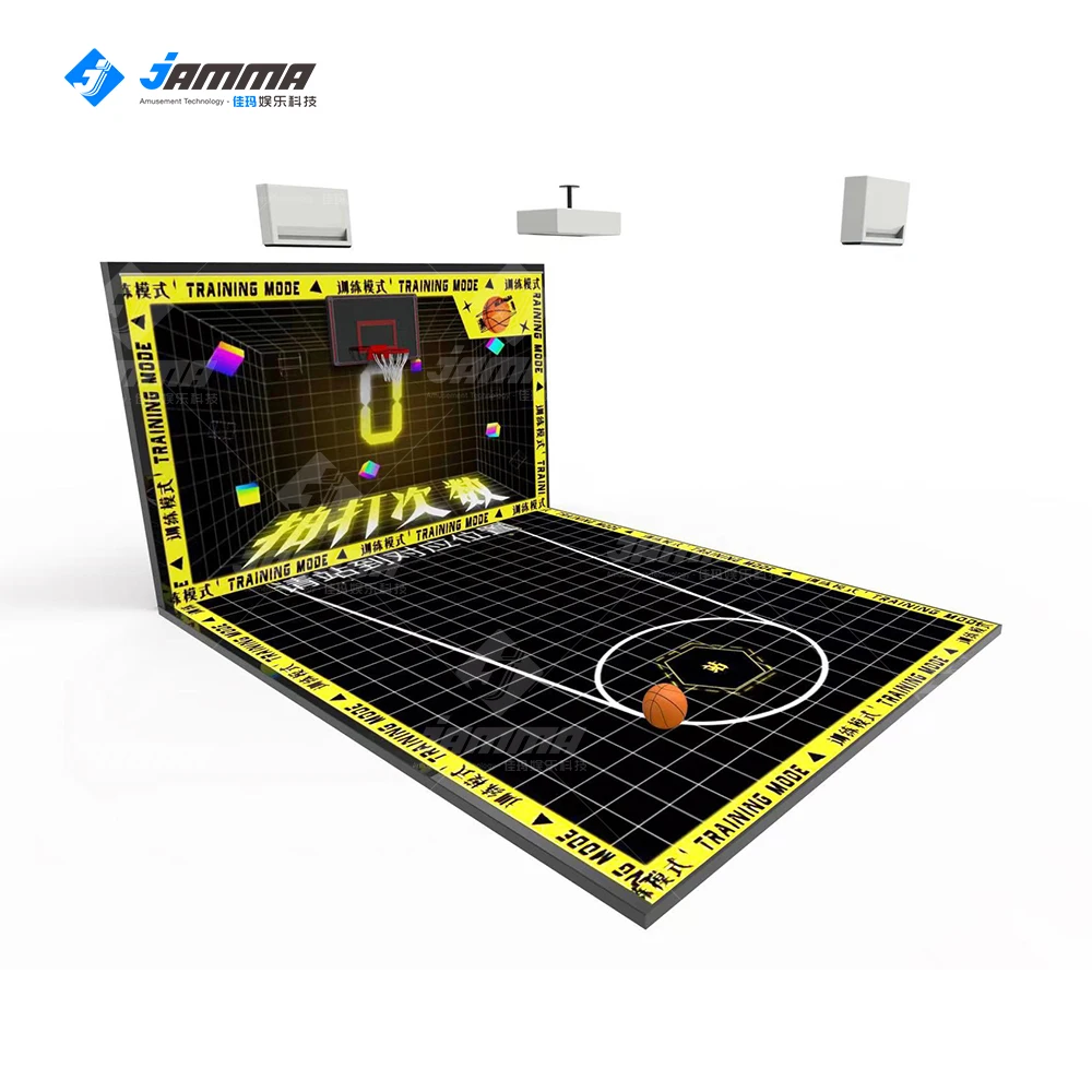 2022 AR holographic dynamic basketball sport Indoor Sport Simulator Interactive Projection simulator