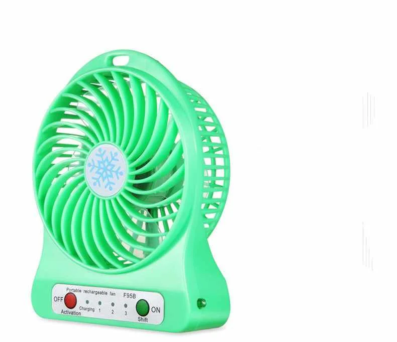 Portable Handheld Electric LED Mini Fan with USB Cable