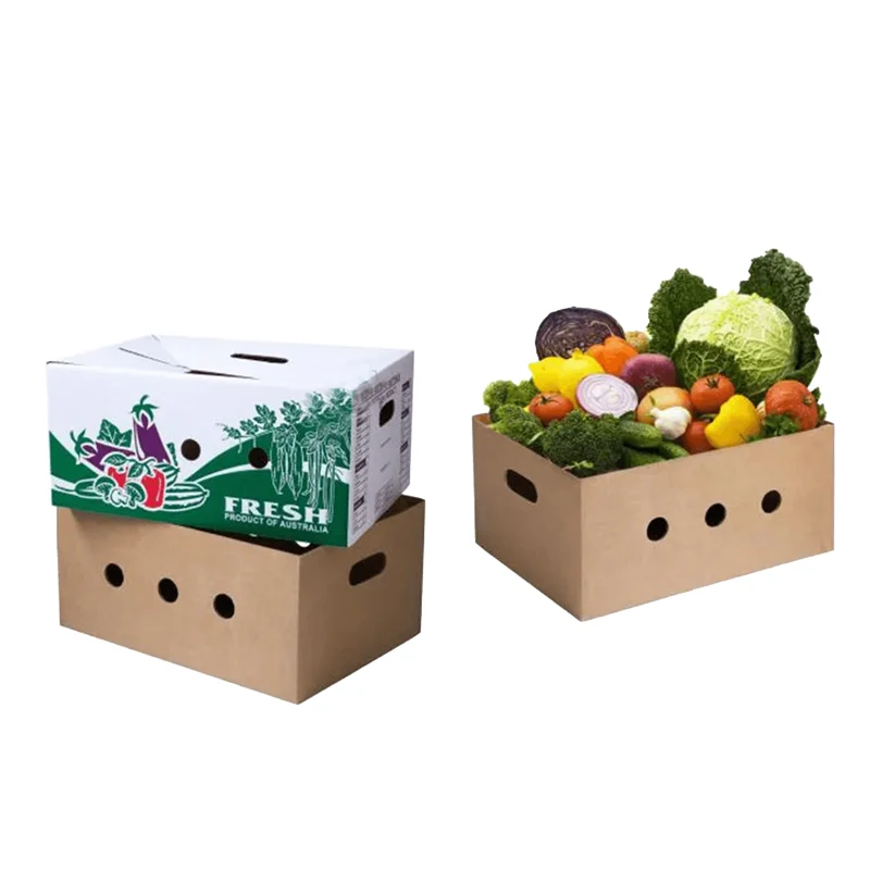 Картонная Гофрированная упаковка для фруктов с крышкой