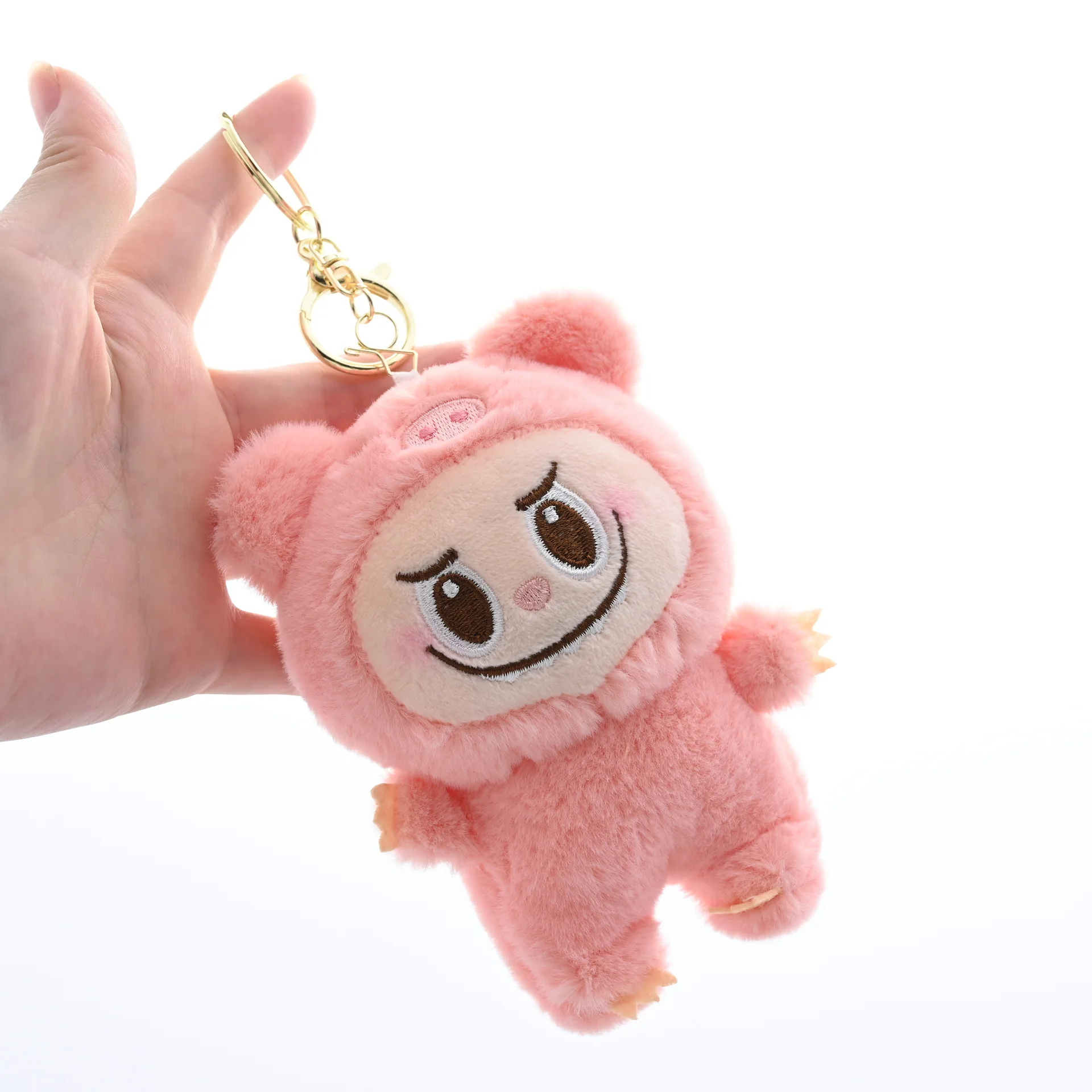 Factory Direct Sales Cute Fashion Pendant LABUBU Plush Toy Keychain Schoolbag Pendant Doll