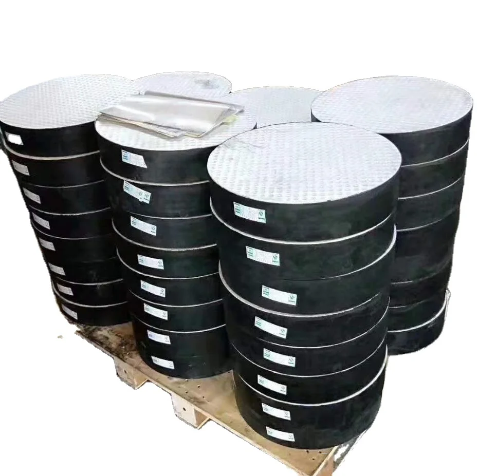 laminated elastomeric neoprene rubber bearing pad for bridge construction