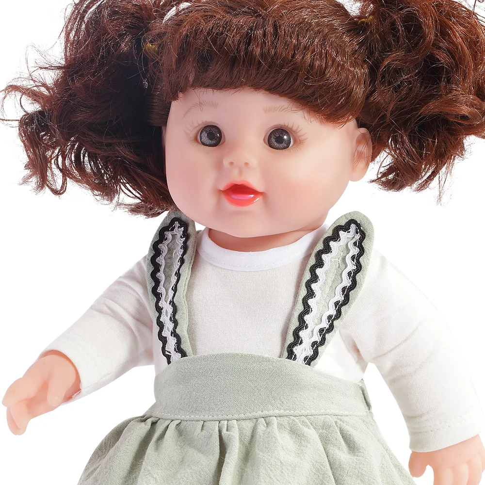 12 inch manufacturers wholesales doll doublade plush full silicone baby doll for kids birthday gift box sets for girls