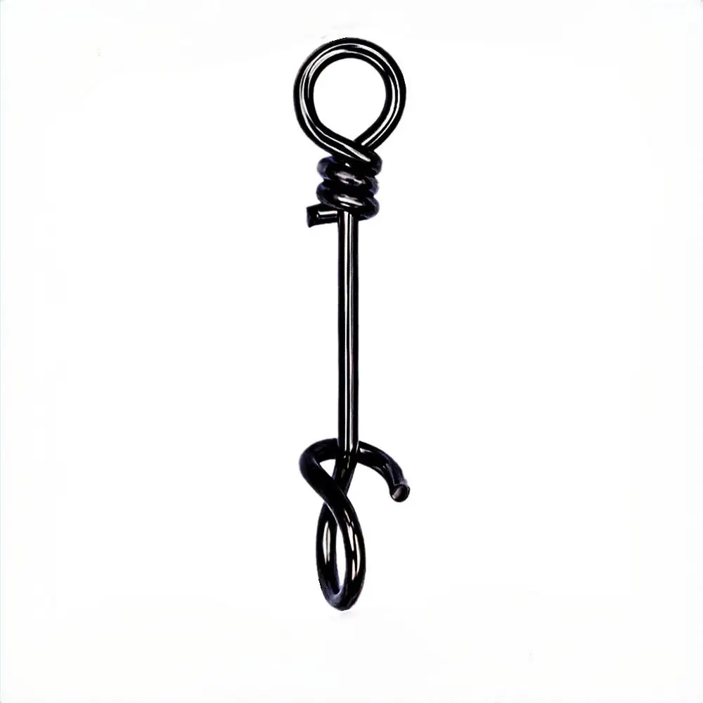 OEM Quick Lock Snap Stainless steel Fishing Fastach Clips Fishing Swivels Snaps Swivel Rolling Snap Quick Connection Accessory