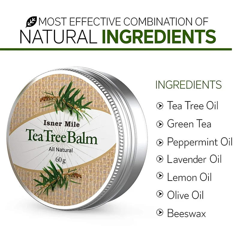 OEM/ODM Tea Tree Oil Ointment Balm 100% Natural Tea Tree Oil Cream Soothing Moisturizing