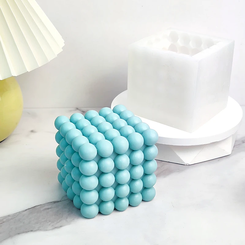 C119   New silicone mold for magic cube candle