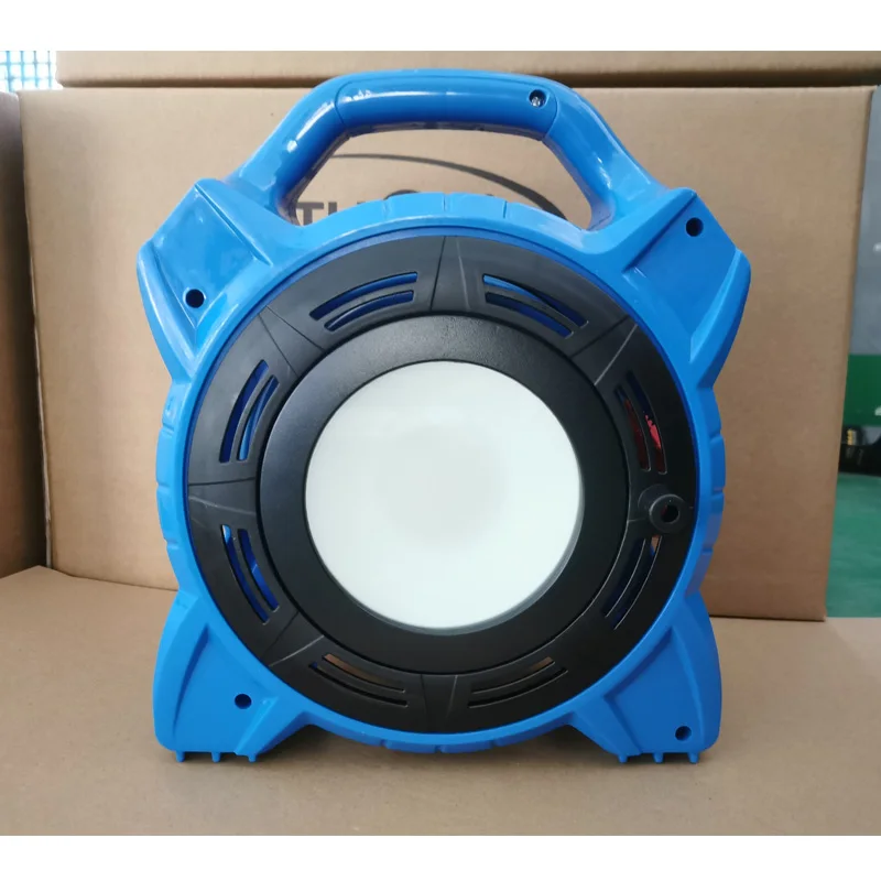 25M Outdoor IP44 Four Ways Sockets Cable Reel with 20W LED Work Lamp