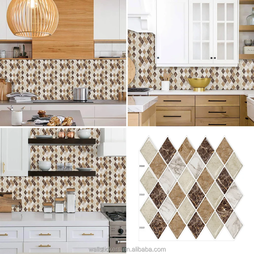 2021 Hot Selling Sticker High Quality 3d Epoxy Wall Sticker Waterproof Home Decoration Peel And Stick Wallpaper