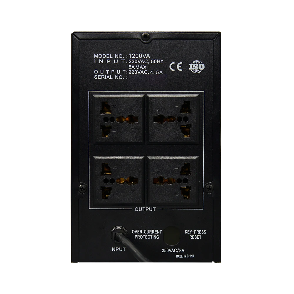 Factory direct Offering 800VA Standby UPS offline UPS 108Wh Backup UPS Intelligent CPU Control with LCD Panels