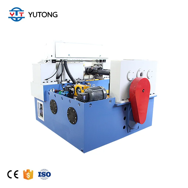 Straight thread rolling machine scaffolding pipe thread rolling machine