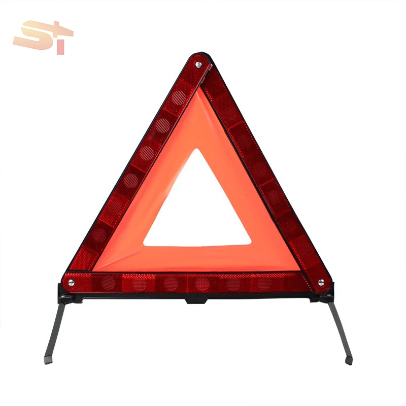 SIKE Reflective Triple Triangle Car Warning Sign Foldable Emergency Warning Triangles Breakdown Board Safety