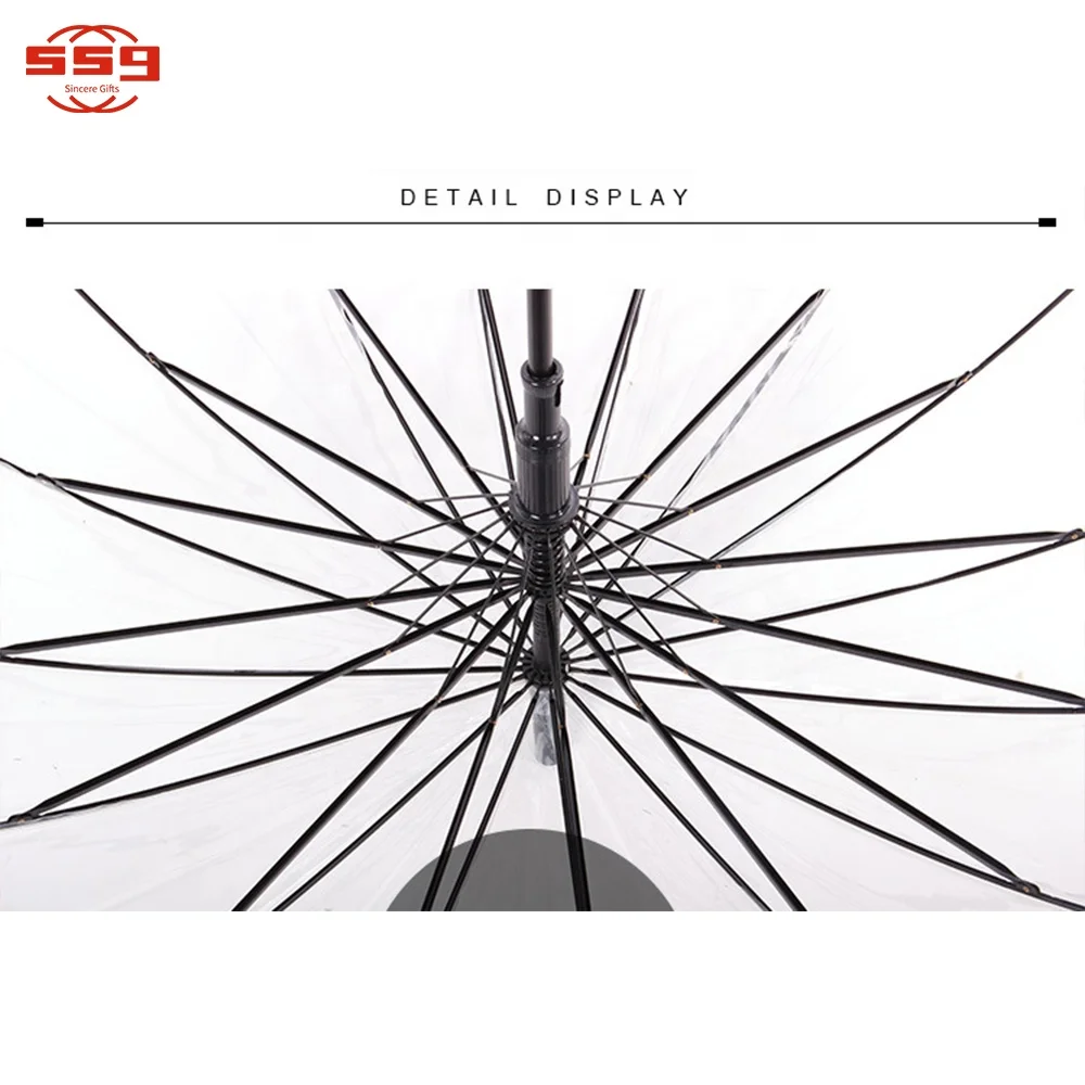 Promotional Transparent Umbrella Pastel Pvc Clear Small China Kids Umbrellas For The Rain