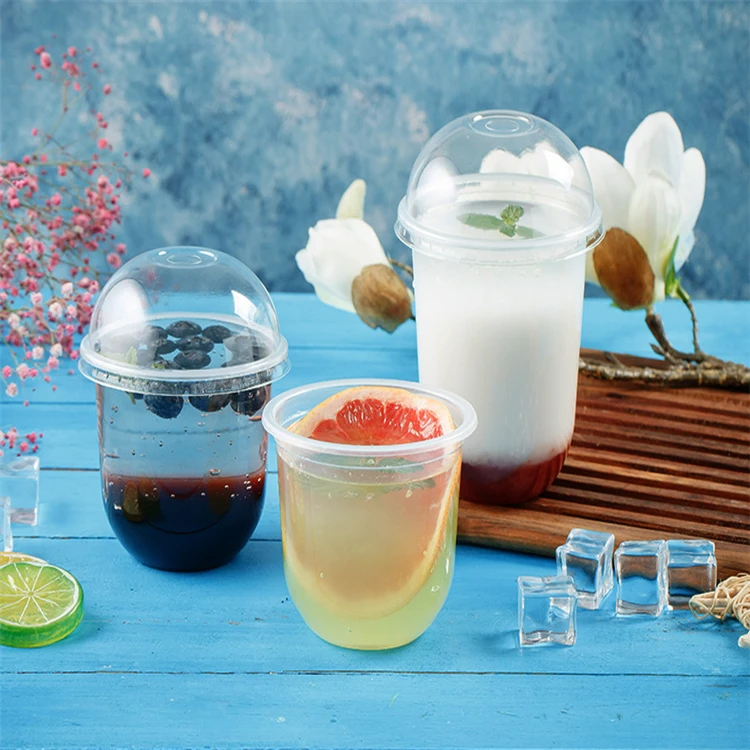 boba milktea cups bubble tea cup clear plastic
