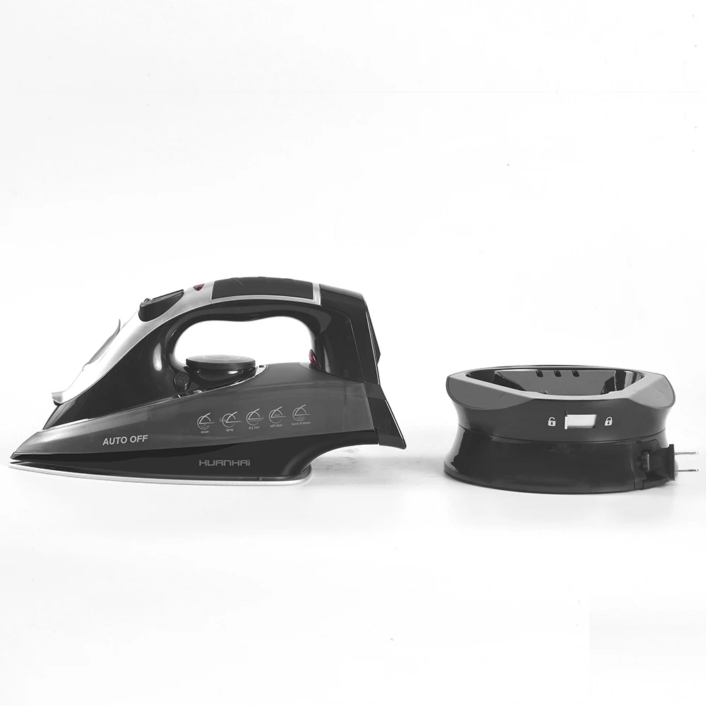 2022 new design cordless cord retractable manual steamer household portable station steam iron spray self clean steam press iron