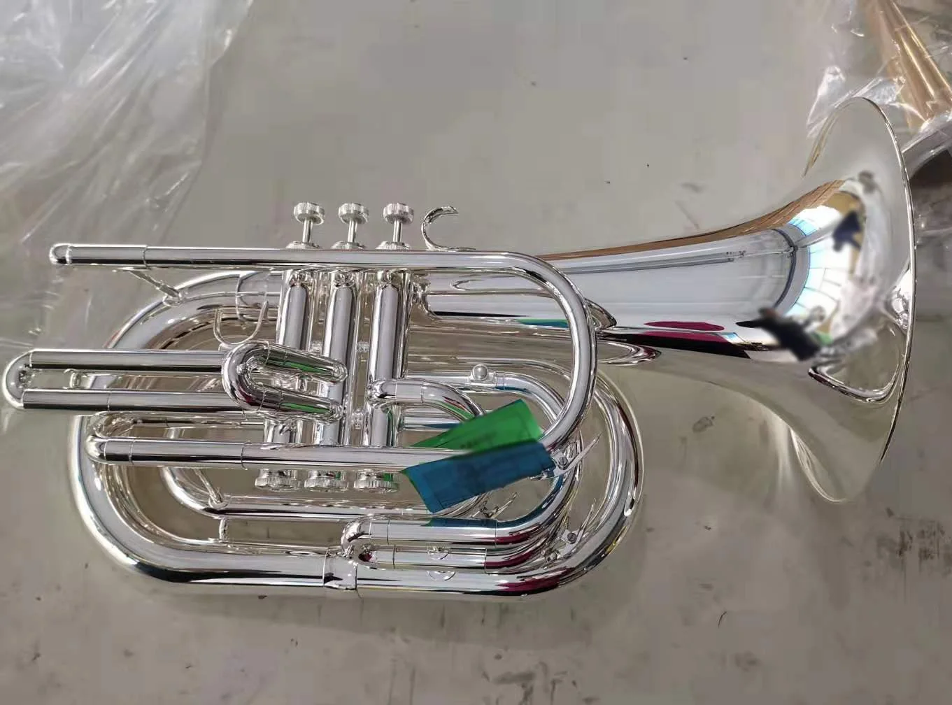 
Bb key Marching Baritone with 3 Pistons and wind brass instrument (JMB-220) 