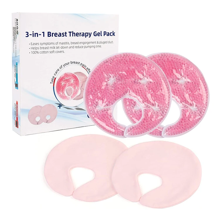 Trending Products 2024 New Arrivals Custom Reusable Hot Cold Therapy Ice Pack for Breast Milk