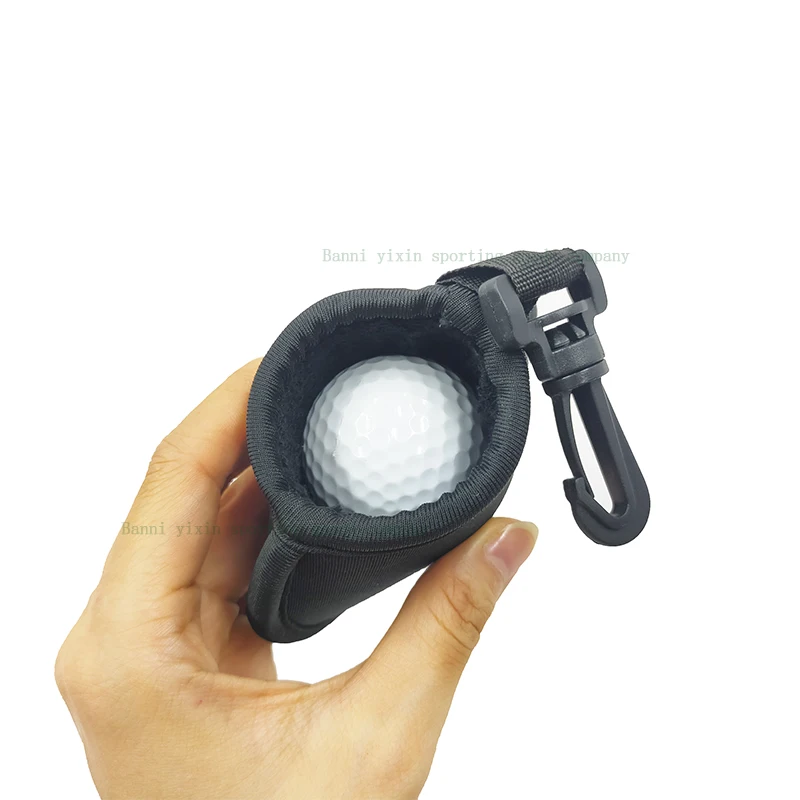 Golf Ball Washer Pouch With Bag Clip Custom Portable Pocket Golf Ball Cleaner Pouch