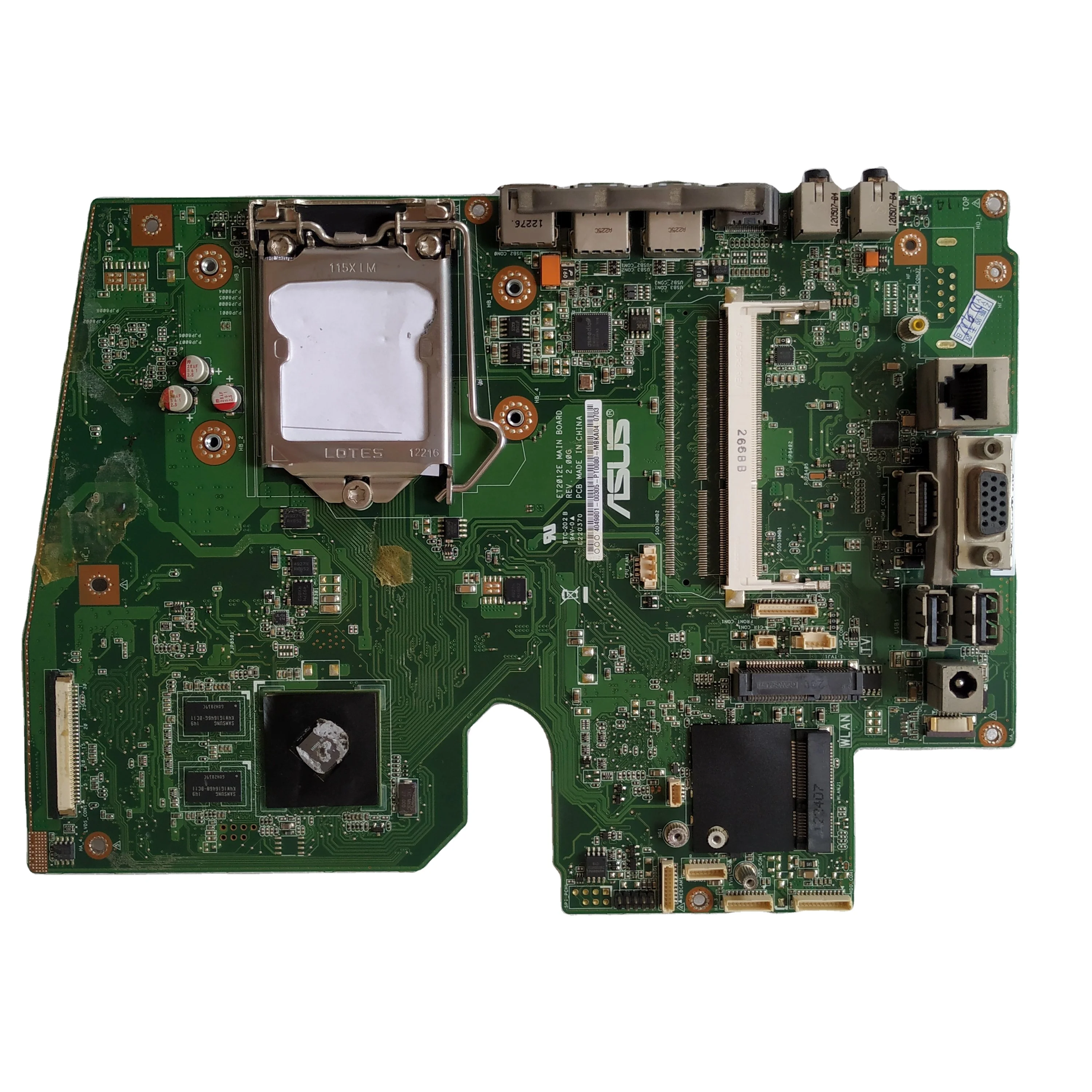 Cheap Laptop Motherboards Intel Price Repair Hot Sale Laptop Motherboard for Asus ET2012E 1155 DDR3 H61 Single Integrated AMD