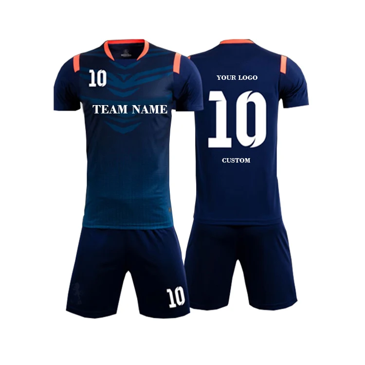 
OEM Custom Made Plain Blank Striped Soccer Uniform Football Jerseys Soccer jersey Set 