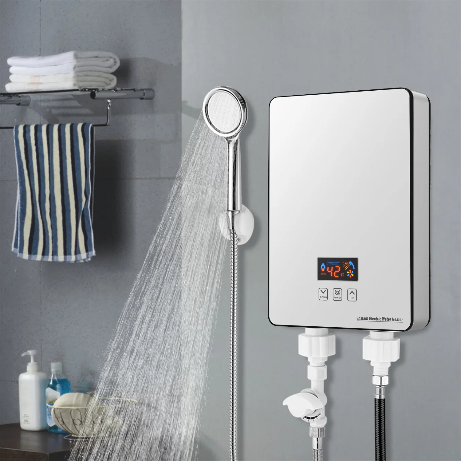 220V-240V 3.5kw on demand hot water heater electric electric water heater for bathroom