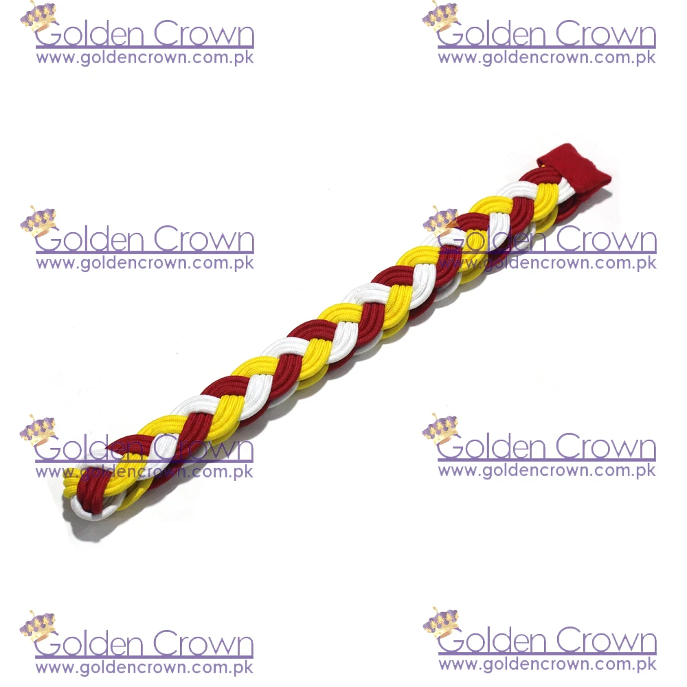 Custom Wholesale Uniform Shoulder Cords Red And White