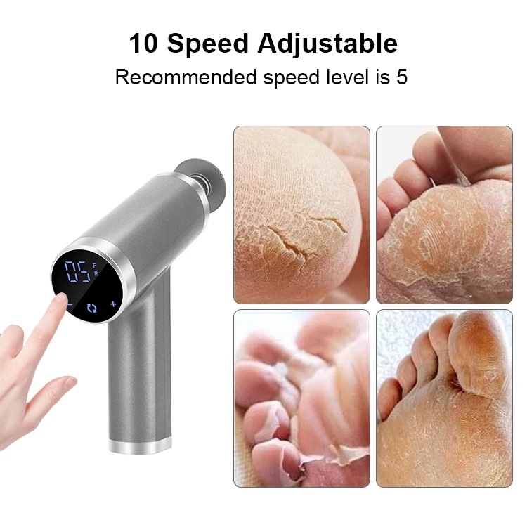 4500RPM Fast Speed Electric Foot Grinder Machine Removing Hard Dead Skin for Personal Feet Care