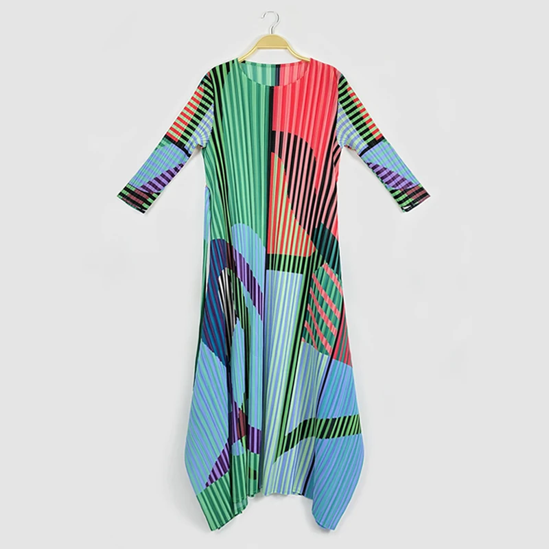 Модный и элегантный весенний плиссированный пояс для юбки с принтом модное элегантное женское платье в этническом