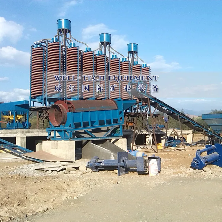 Tantalum Niobium processing plant spiral chute spiral concentrator whole line machine from JiangXi