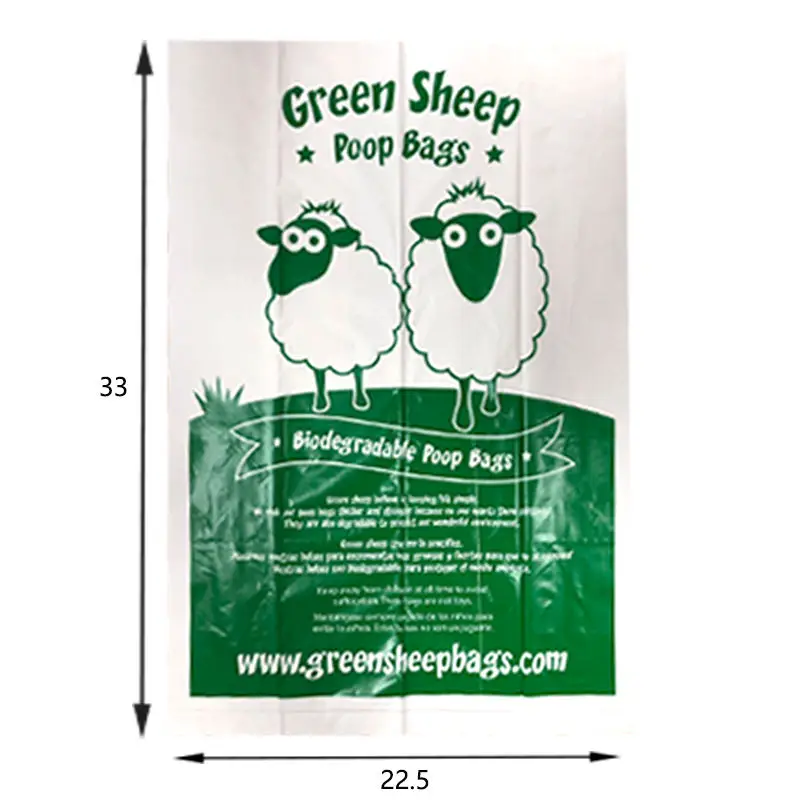 Private Label 100% Biodegradable Compost Dog Stool Bag Good Toughness Load-Bearing Environmentally Friendly Pet Waste Disposal