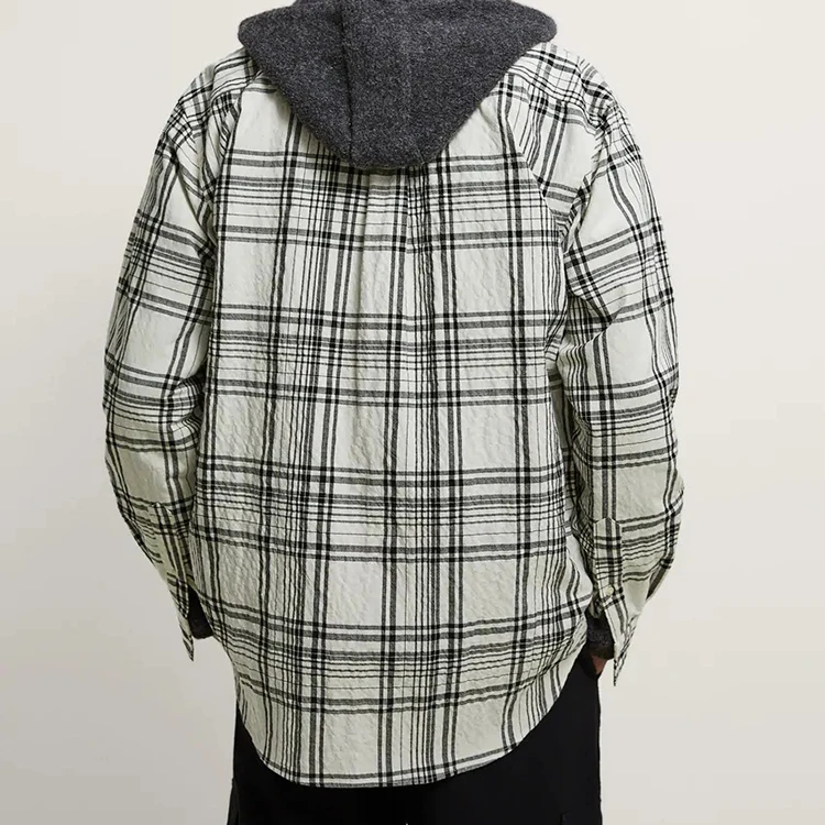 
High quality shirts for men long sleeve wholesale shirts check 